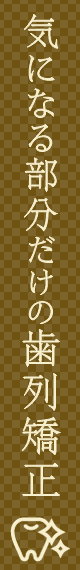 気になる部分だけの歯科矯正